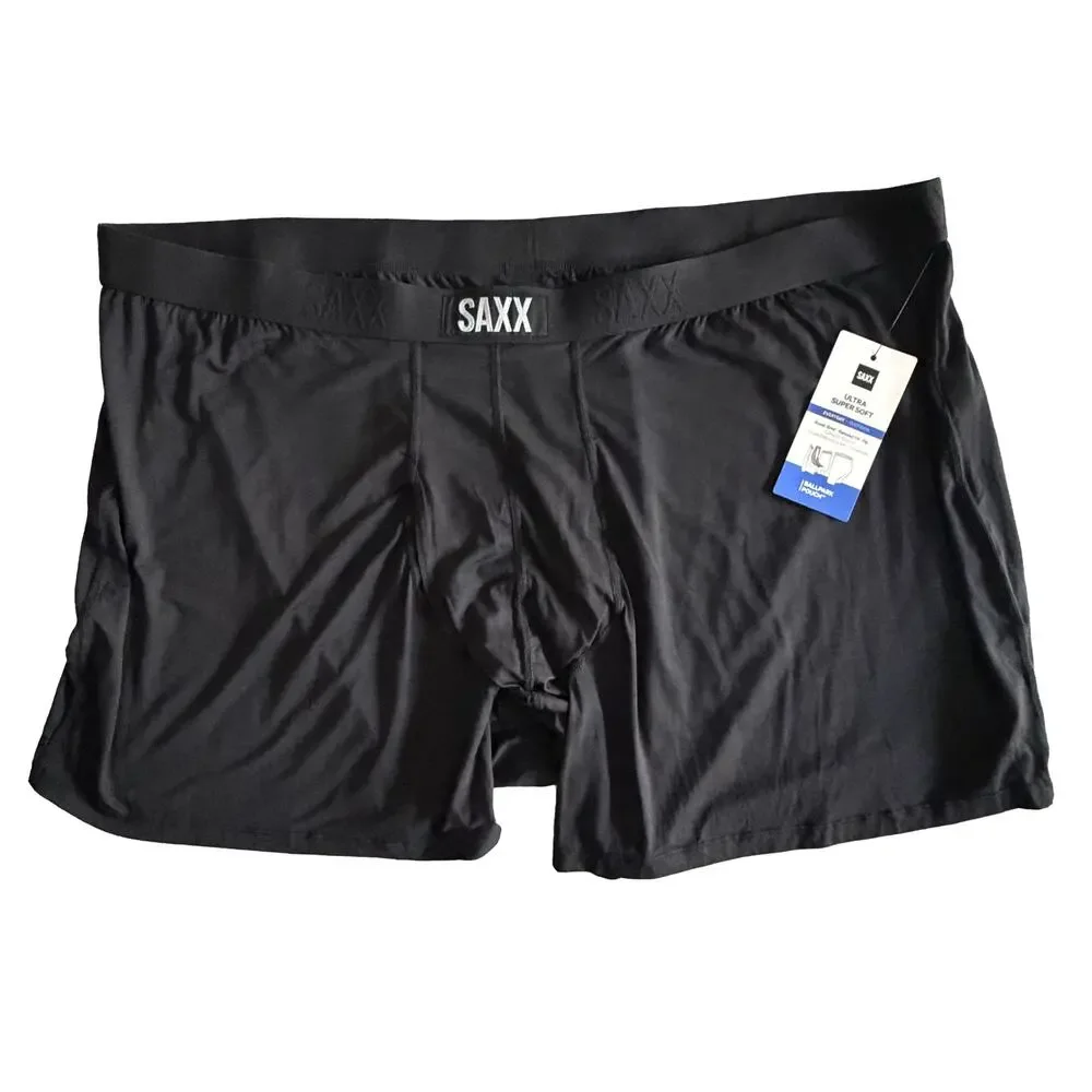 Saxx Boxer Briefs w/Fly Lot of 5 Men's 4XL Ballpark Pouch Fly Multicolor